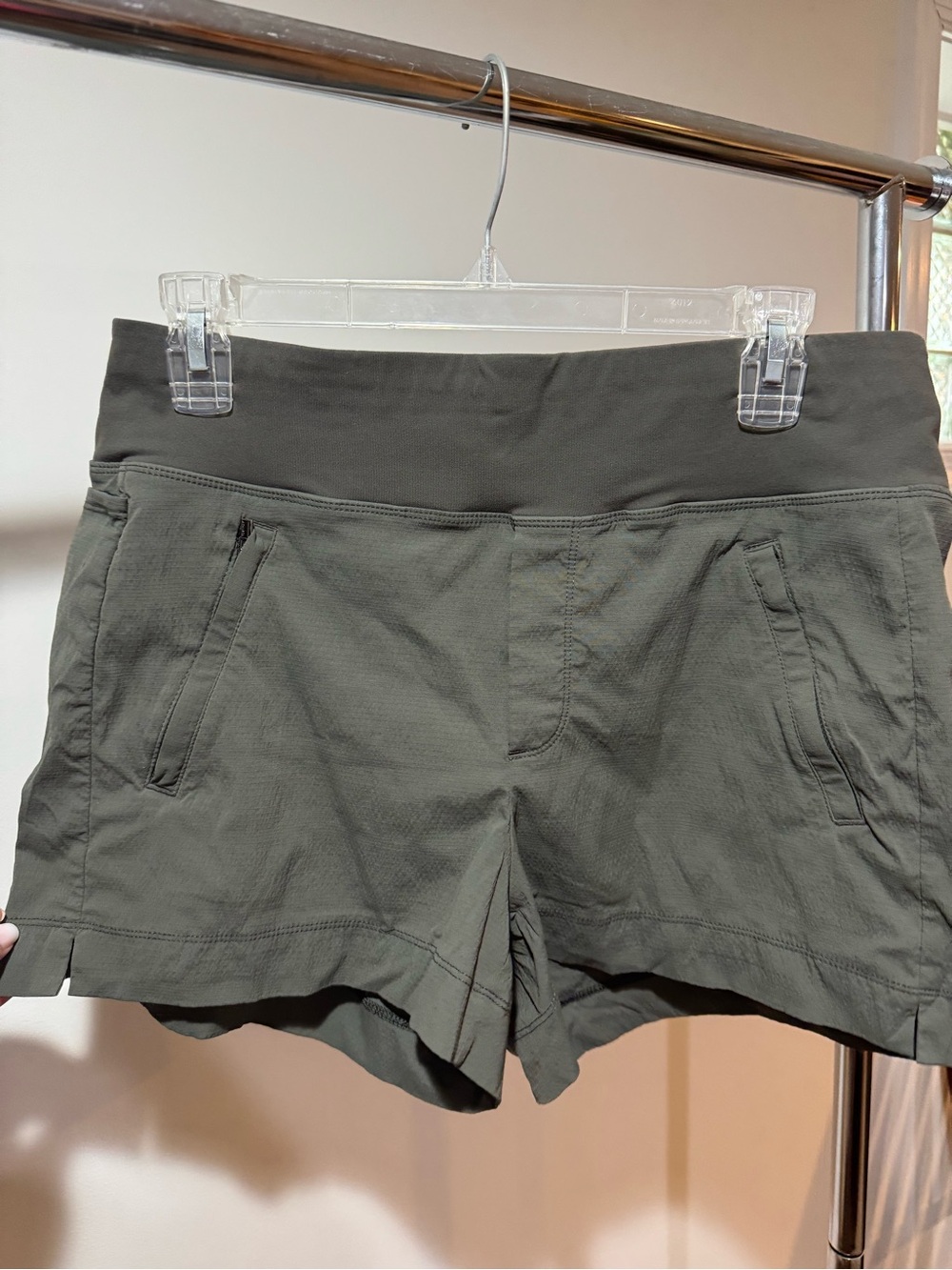 Athleta Olive Green Trekkie Performance Shorts